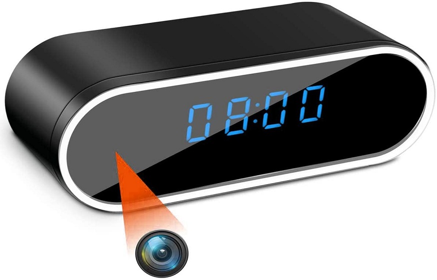 spy camera alarm clock